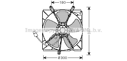 AVA QUALITY COOLING Tuuletin, moottorin jäähdytys TO7540